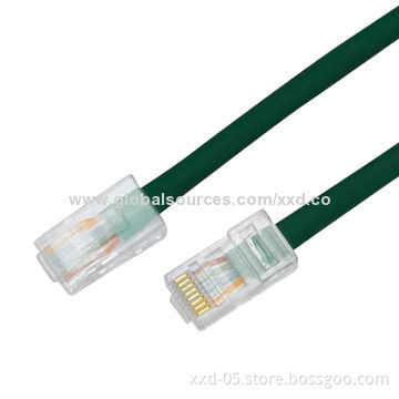Cat6 Patch Cord UTP RJ45 Connectors with LSZH Jacket, 75°C Rated Temperature